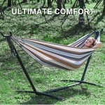 Topika - Double Hammock with Steel Stand, Heavy Duty, 204kg Capacity