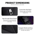 Topika Laptop Backpack, Fluorescent Color Reflective Travel Bag