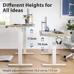 Topika Standing Desk Adjustable Height Sit Stand Desk for Home Office