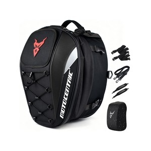 Motocentric Motorcycle Tail Bag, Helmet Backpack Motorcycle Rear Seat Bag