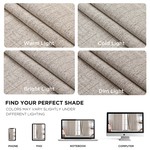 Topika 100% Blackout Linen Eyelet Curtain for Bedroom & Living Room