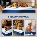 Topika Dog Bed Orthopedic Waterproof Bed for Dogs Washable Cover