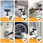 Topika Handheld Steam Cleaner for Home, Carpet, and Car - 12pcs Accessories