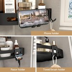 TopikaHome - Corner Shower Caddy with Soap Holder for Home Decor Organizer
