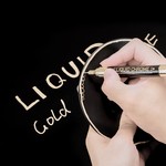 ZEYAR - Golden Liquid Chrome Metallic Marker, Double Tip (0.8mm & 2.5mm)