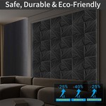 Acoustic Panels with Self-Adhesive, Sound Proof Foam Wall Panels