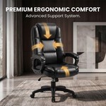Topika Elite 200 -Leather Executive Home Office Chair, Ergonomic Desk Chair