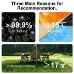 Naturehike - Camping Outdoor Canopy Camping Shade Canopy Waterproof Tarp
