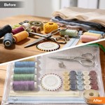 Topika - Storage Zip Bag PVC Mesh Waterproof Zipper File Bags, 8 Colours