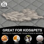 Topika Reversible Couch Cover, Water Resistant Sofa Pet Protector