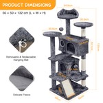 Topika Cat Tree Tower, Cat Scratching Post & Tower Play House