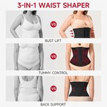 Topika 25 Steel Boned Latex Waist Trainer Corset Belt Womens Body Shaper