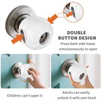 Topika Child Safety Door Knob Covers (4-Pack) Baby Proof Lock System