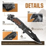 Topika - Hunting Knifes Pocket Knife For Men, Portable Camp Knife Gift Set