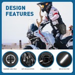Topika Motorcycle Thigh Bag Water-Resistant Leg Pouch with Reflective Strap