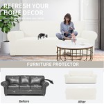 Topika Elastic Closure Couch Covers with Pillowcase & Foam Sticks