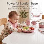 Topika 304 Stainless Steel Silicone Baby Feeding Set - 6 Piece