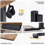Topika Electric Standing Desk Memory Control &Height Adjustable Workstation