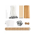 Topika - 130pcs Candle Wicks Kit with 100 Cotton & 30 Wood Wicks