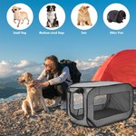 Topika Dog Crate Playpen Cage Portable Foldable Bed for Indoor Outdoor Use