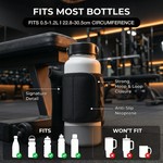 Topika Magnetic Water Bottle Sleeve, Gym Bottle Holder &4 Strong Magnets