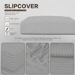 Topika Stretch Couch Cushion Cover Set Soft Elastic Non-Slip Sofa Protector