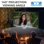 Topika - Projector Screen 120 Inch Projection Screen With Stand Portable