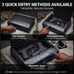 Topika - Electronic Gun Safe For Handgun, Biometric Pistol Lock Box