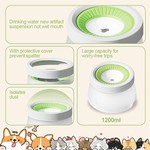 Topika Pet Floating Water Bowl Anti Spill, Pet Slow Water Bowl