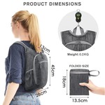 Topika - Foldable Backpack for Travel Hiking 15L Lightweight Backpack