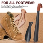 Topika - Shoe Horn Long Handled Metal ShoeHorn Set for Home and Travel Use
