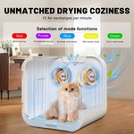 Topika Pet Dryer Box 70L Dog Hair Dryer with Dual Motor