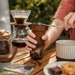 Bincoo - Manual Coffee Grinder,Hand Coffee Grinder,Folding Burr Coffee Mill