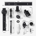 Topika - 2M Barn Door Sliding Kit Aluminium Door Rail Kit