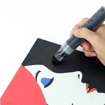 ZEYAR - (6 Pack) Black & White Acrylic Paint Pen Set for Multi-Surface Art