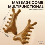 Topika - Scalp Massager Hair Growth Tool, Wooden Gua Sha for Face & Head