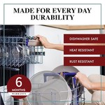 TopikaHome-33cm 3-in-1 Splatter Screen, Stainless Steel Fine Mesh Guard