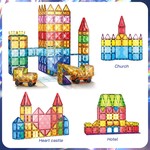 Topika Diamond Window Magnetic Tiles Building Set with Colour Box 120-Piece