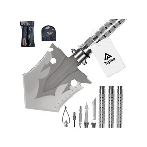 Topika Survival Shovel Tactical Camping Folding Spade Multi Tool