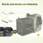 Topika Cat Backpack Carrier, Expandable Travel Bag with Mesh Panels