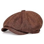 Unisex Casual Newsboy Hat Retro Beret Octagonal Cap