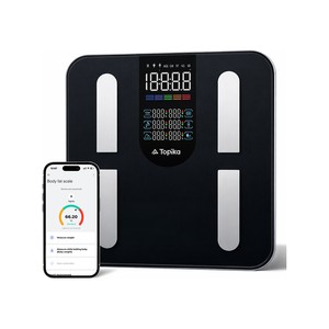 Topika Smart Body Composition Scale With BMI, Body Fat, Muscle & Heart Rate