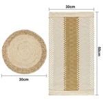 Topika Heat-Resistant Handmade Pure natural materials Placemats Set of 12