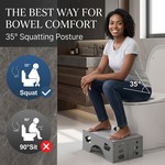 Topika Folding Toilet Stool Non-Slip Squat Bathroom Footrest