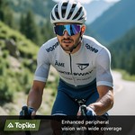 Topika Cycling Glasses Polarised Sports Sunglasses, 3 Pcs Cycle Sunglasses