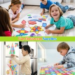 Topika Magnetic Tiles Building Blocks 100pcs Set for Toddlers Ages 3+