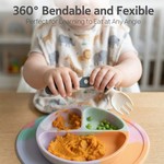 Topika Baby Spoons & Toddler Utensils Set, Bendable Training 6 Piece