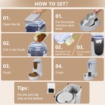 TopikaPet-Automatic Pet Feeder&Waterer,Pet Food Feeder with Stainless Steel