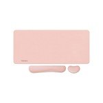 Topika 3 in 1 Mouse Pad With Wrist Support,Extra Large Leather Mousepad Set