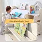 Height Adjustable Ergonomic Kid Study Desk Chair Book Stand Storage Cabinet